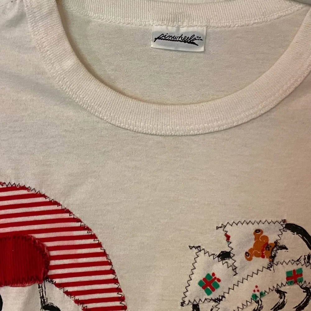 Christmas Mom's Oversize Sleep T-shirt Pinwheels Fun Kids holiday Ugly Sweater - Picture 6 of 6
